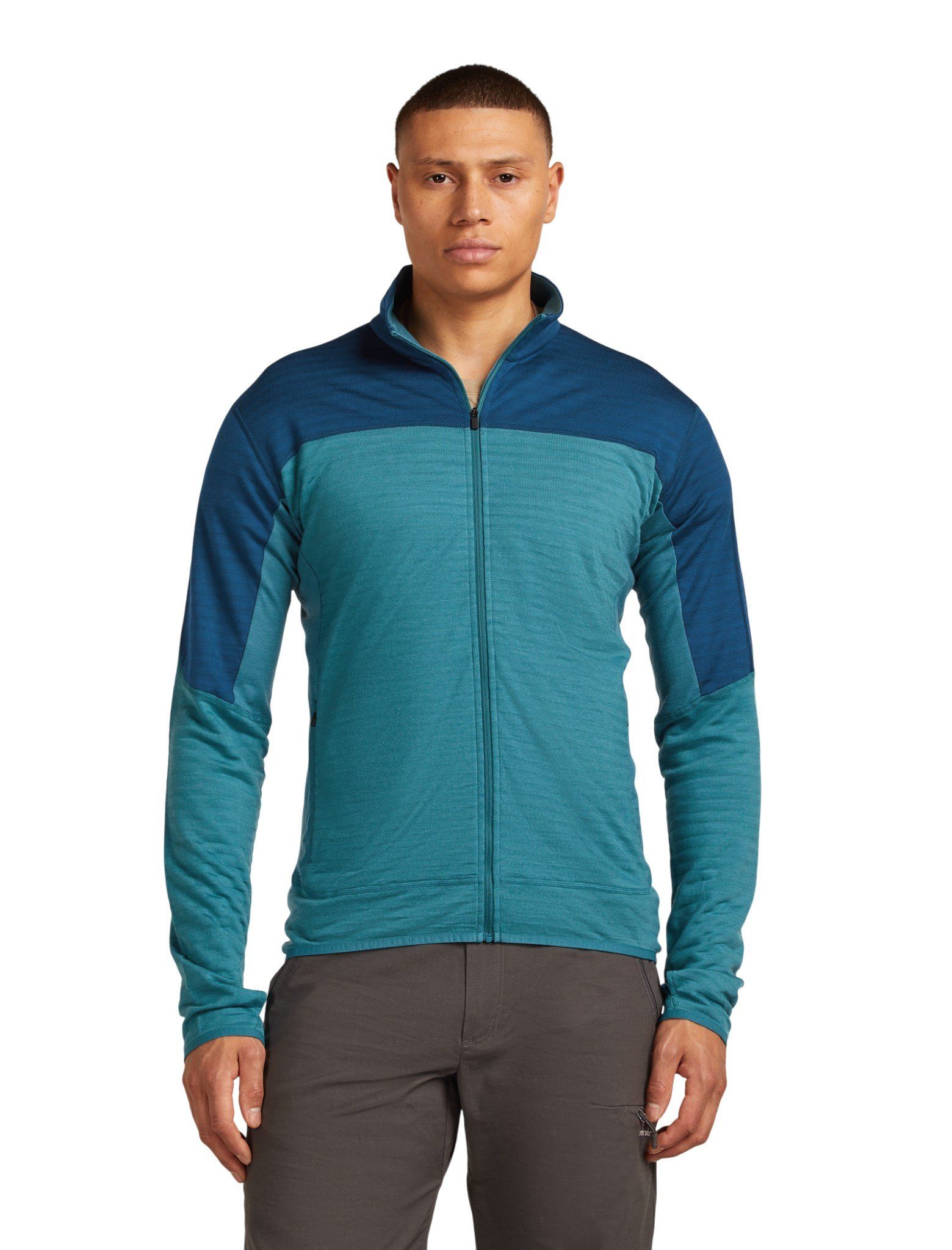 Icebreaker Fleecejacke Descender Merino Blend 300 RealFleece (Merinowolle, atmungsaktiv)