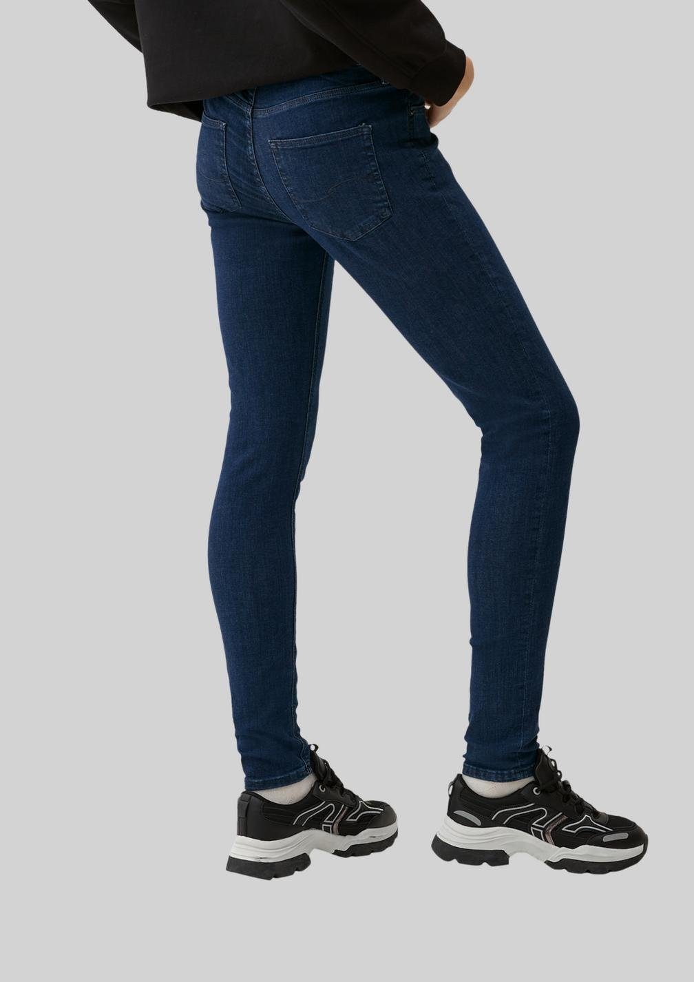 5-Pocket-Form QS klassischer Jeans mit BLUE Taschen Skinny in Skinny-fit-Jeans Fit 58Z8 SADIE