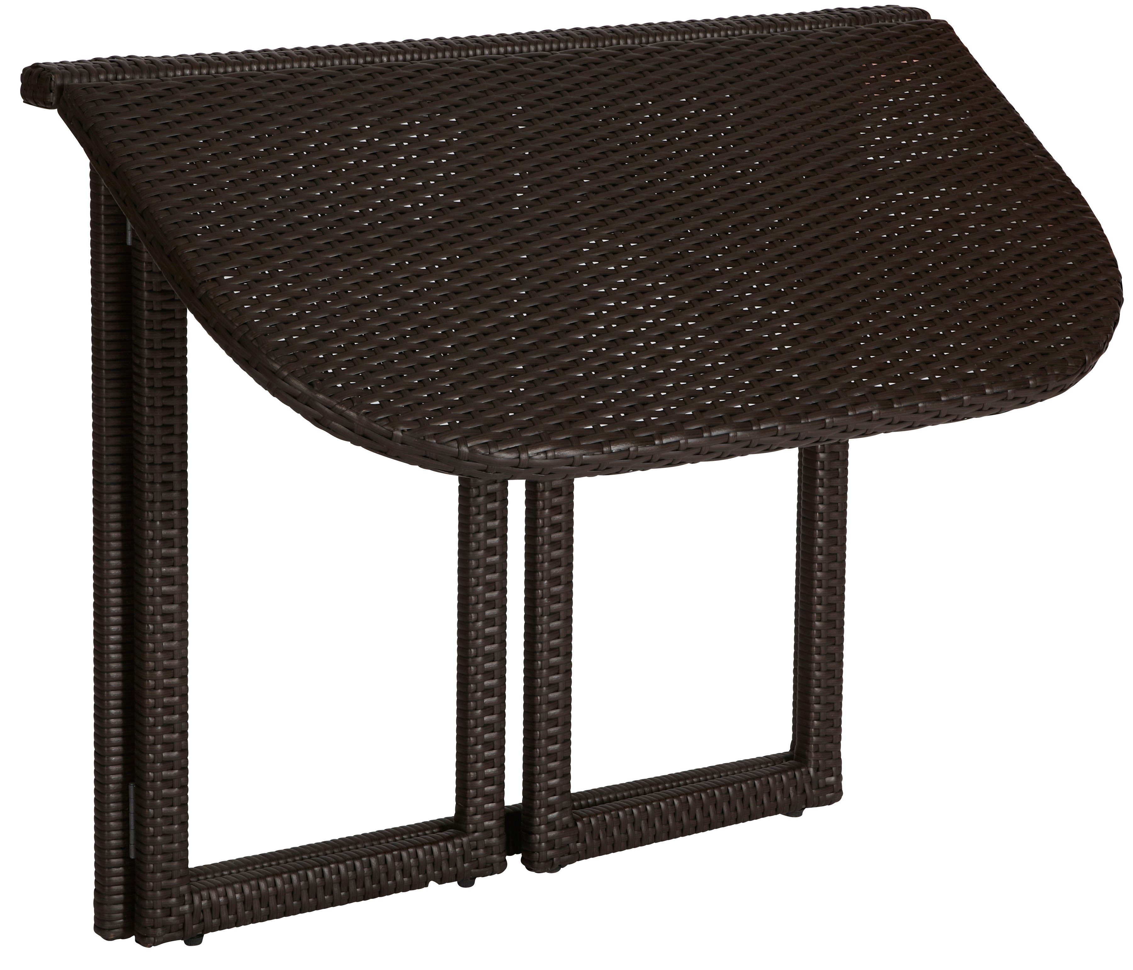 MERXX Gartentisch Rattan, 50x90 cm