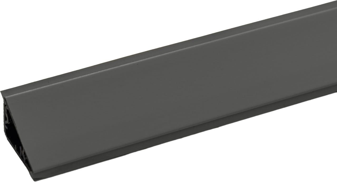 Kaindl Flooring Abschlussleiste Kaindl Wandanschlusssystem 63,5 x 2,4 cm anthrazit, Kunststoff