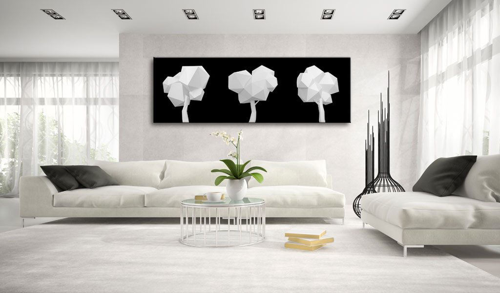 Artgeist Wandbild Geometrische Bäume