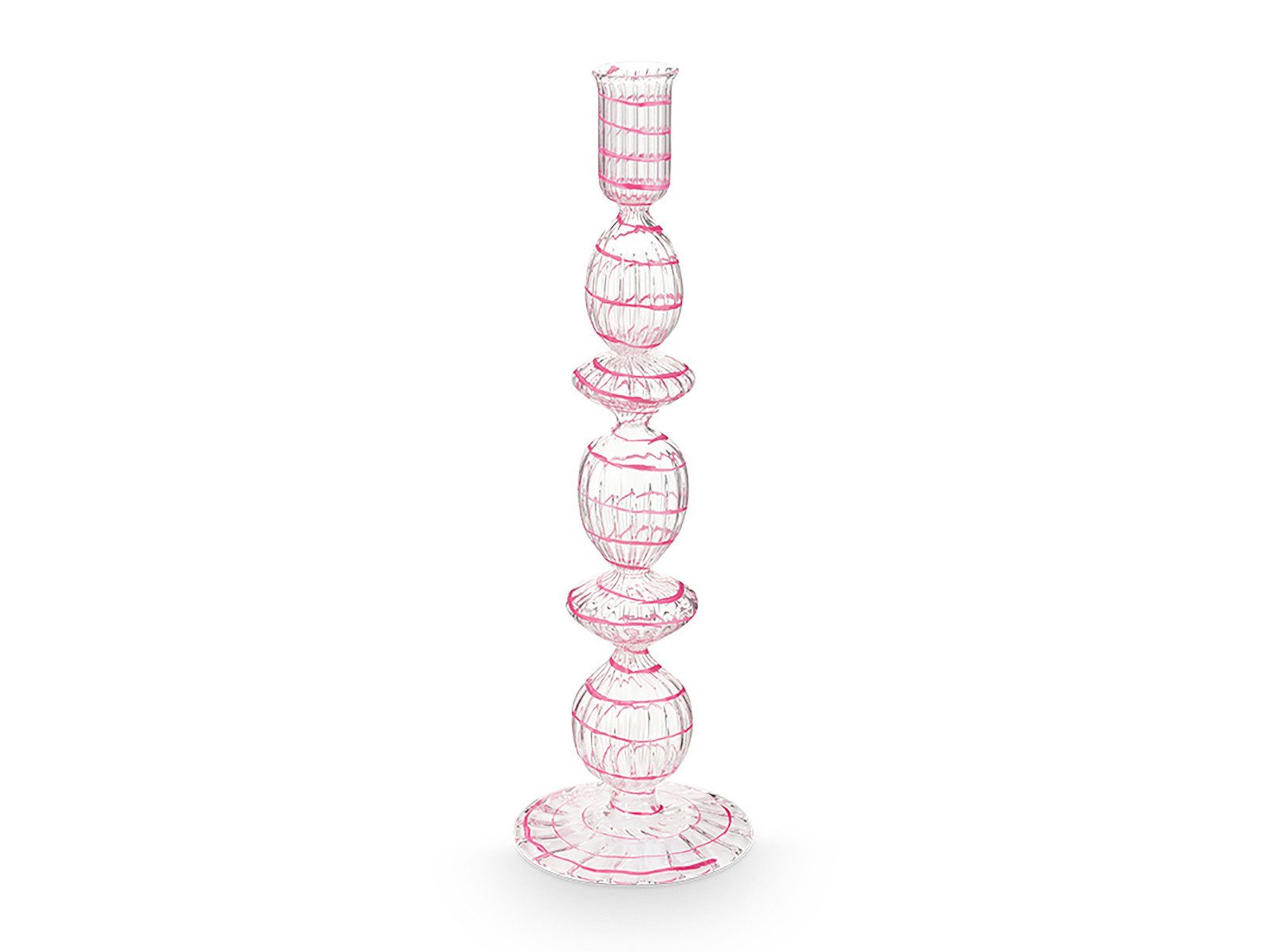 PiP Studio Подсвечник Swirl Pink Glas Подсвечник 28cm