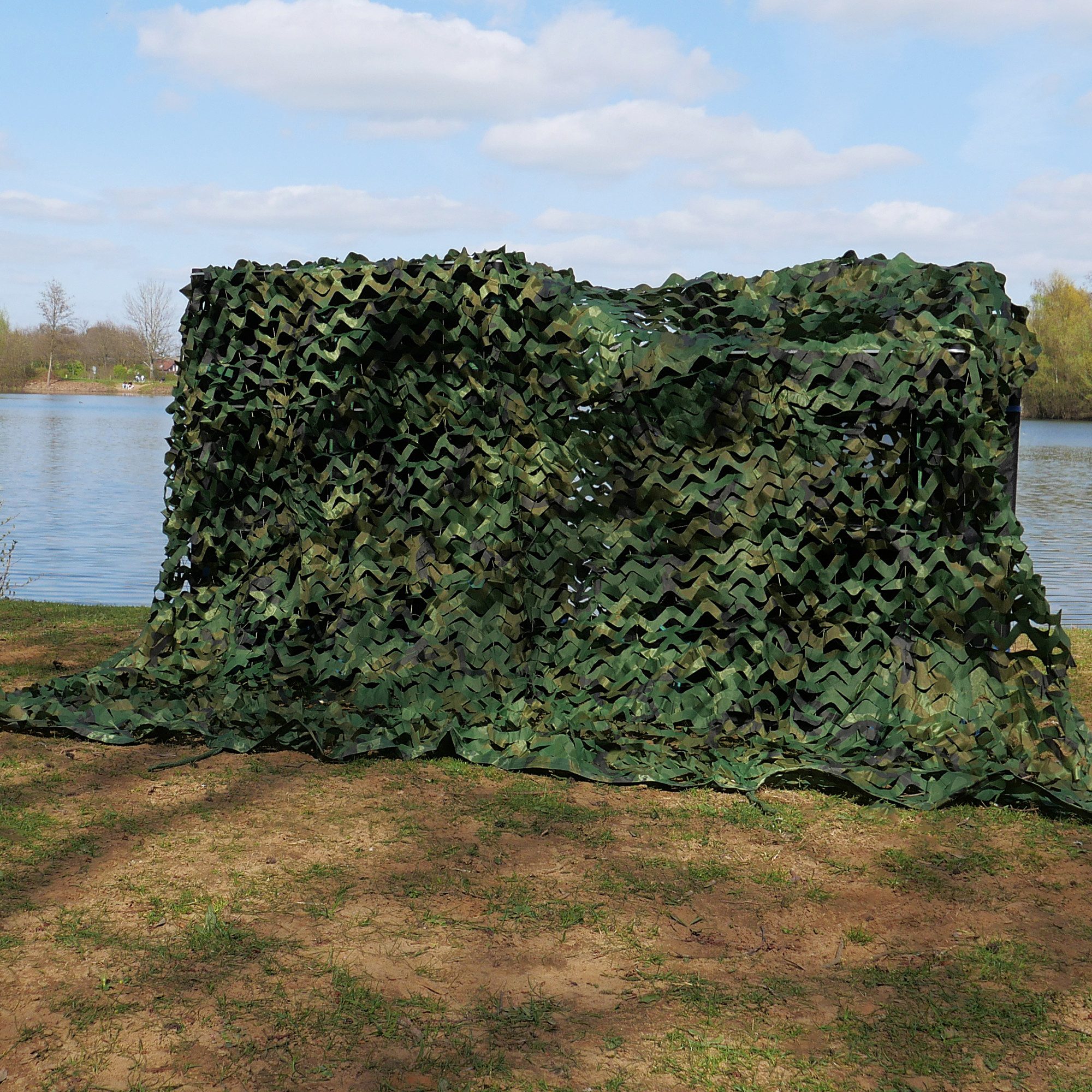 yourGEAR Sonnensegel yourGEAR Tarnnetz Camouflage 1,5 x 3 m Armee Netz Tarnung Jagd Wald – Bild 3 von 4