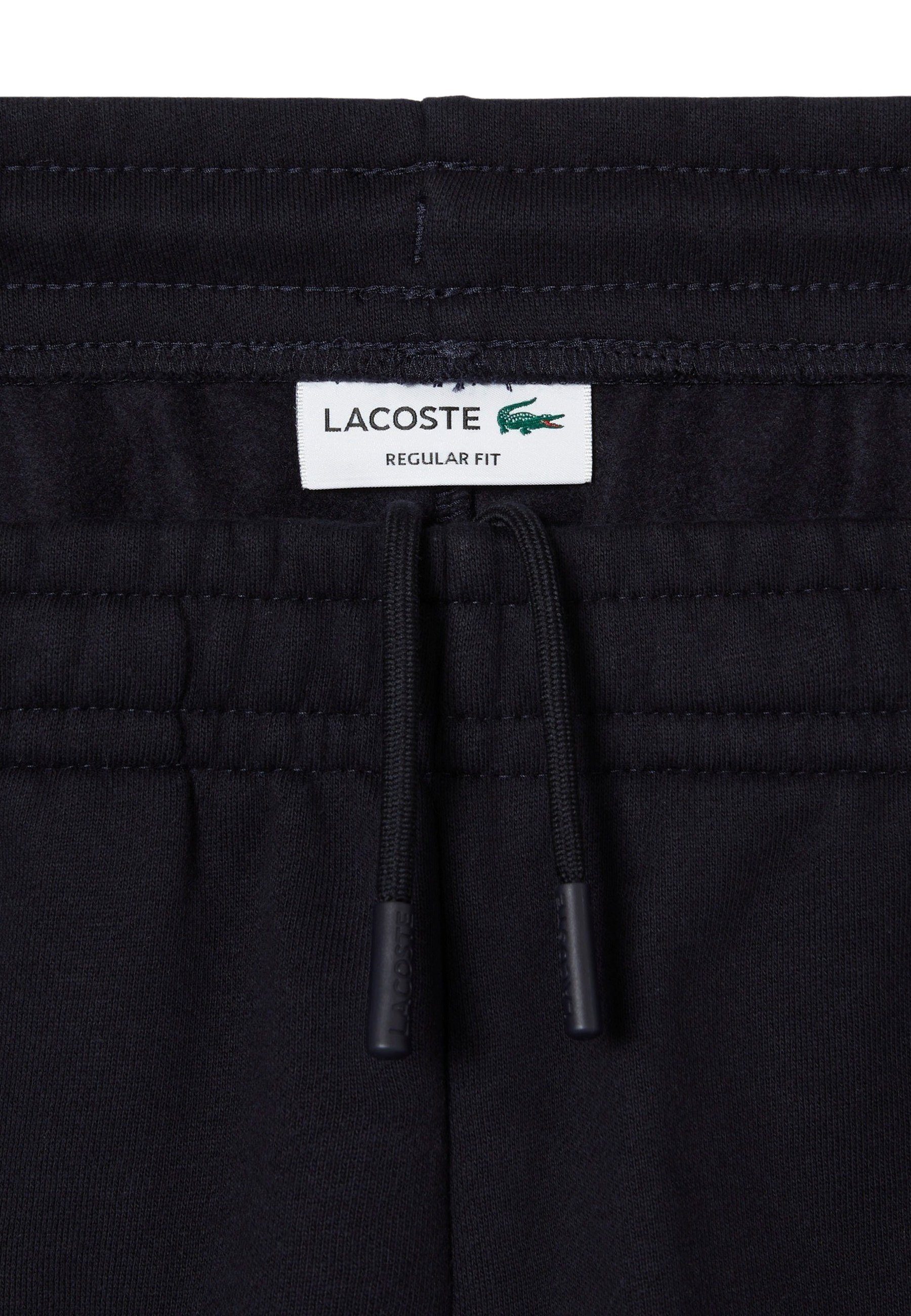 Lacoste Sweatshorts Hose Shorts marine aus (1-tlg) hellgrau Baumwollfleece