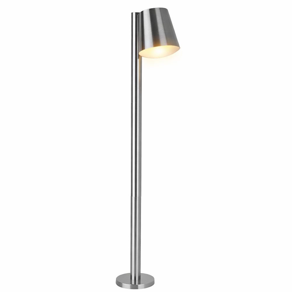 EGLO Smarte LED-Leuchte, LED-Leuchtmittel fest verbaut, Warmweiß, Außenstehlampe Wegeleuchte Smart Home LED dimmbar Edelstahl H 96,5 cm