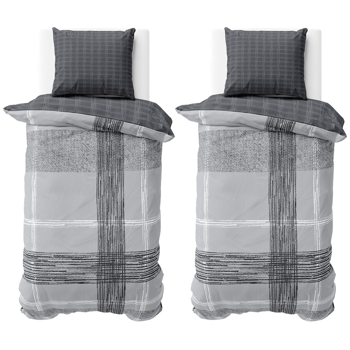 Visaggio Bettwäsche 100% Baumwolle Bettbezug Set günstig online kaufen