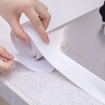 Fivejoy Fugendichtband Wasser- und schimmelresistentes Klebeband für Küche und Bad, (Feuchtigkeits- und schimmelresistenter Schutzaufkleber)