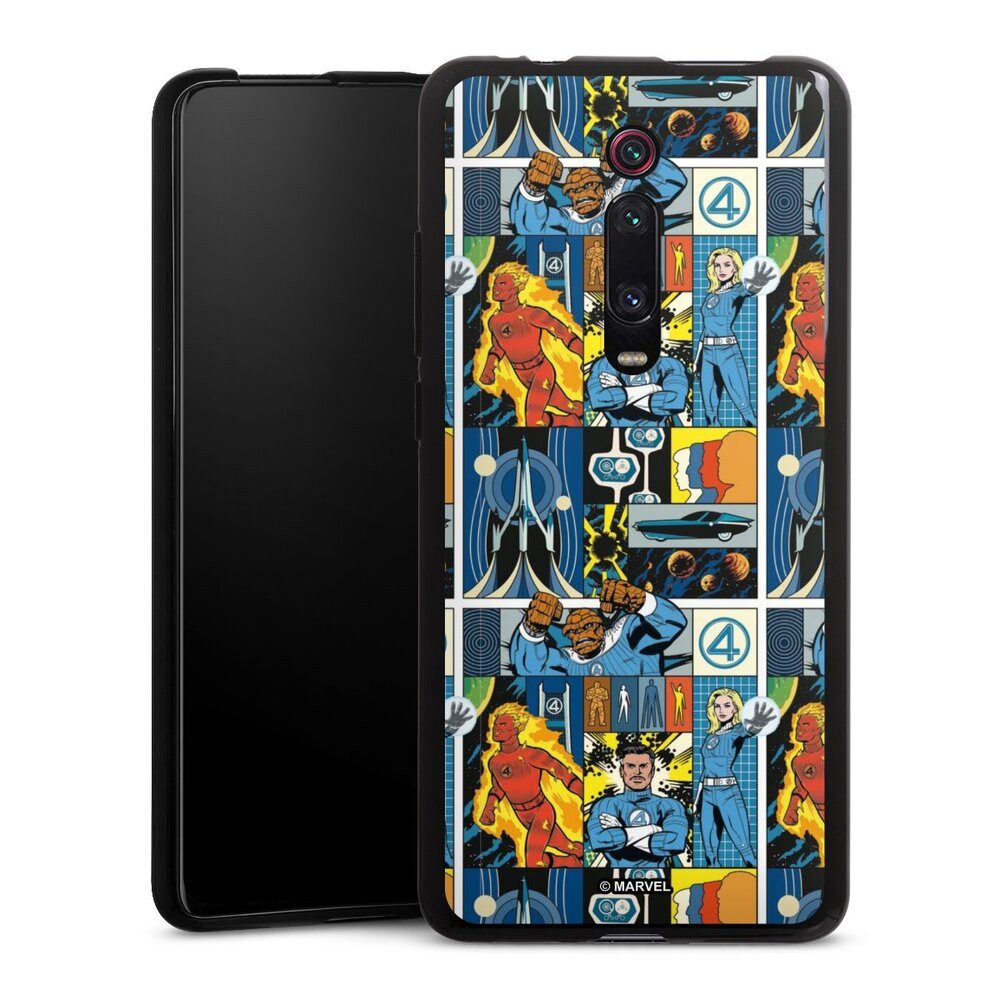 DeinDesign Handyhülle The Fantastic Four Pattern, Xiaomi Mi 9T Silikon Hülle Bumper Case Handy Schutzhülle