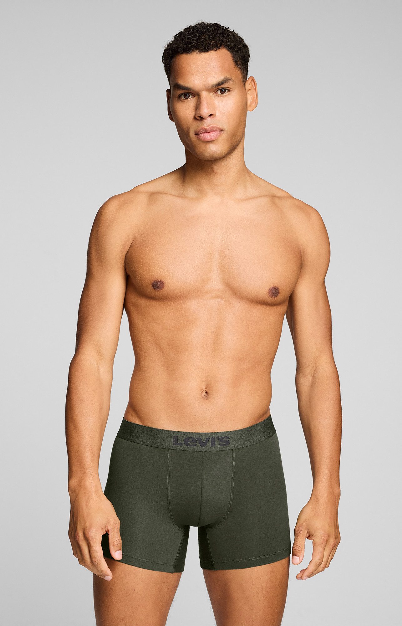 Levi's® Boxer LEVIS MEN MEL WB BOXER BRIEF (3er Pack) ohne Eingriff, tonaler Logobund, elastisch, Cotton-Mix