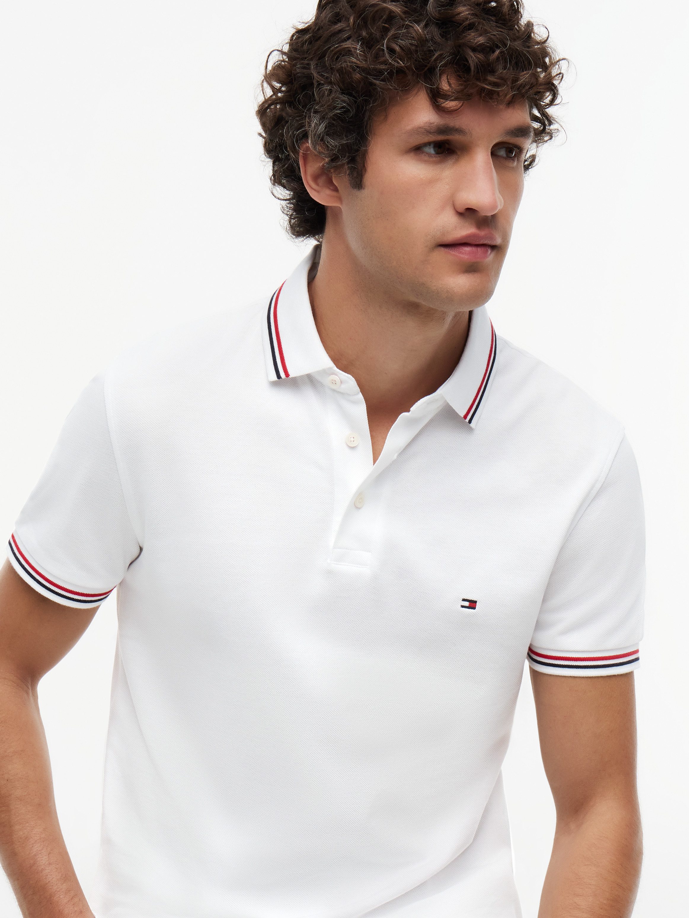 Tommy Hilfiger Poloshirt TIPPED SLIM FIT POLO mit Kontrast-Details