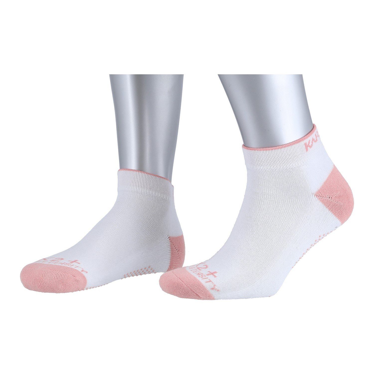 Karakal Socken Indoorsocke X2+ Trainer weiss/rose - 1 Paar