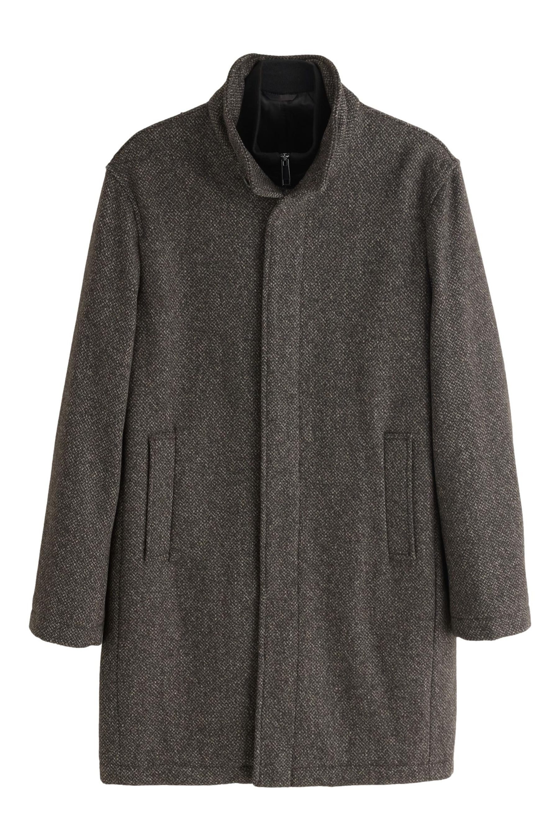 Next Wollmantel Mantel mit Mock-Weste und Trichterkragen (1-tlg) günstig online kaufen