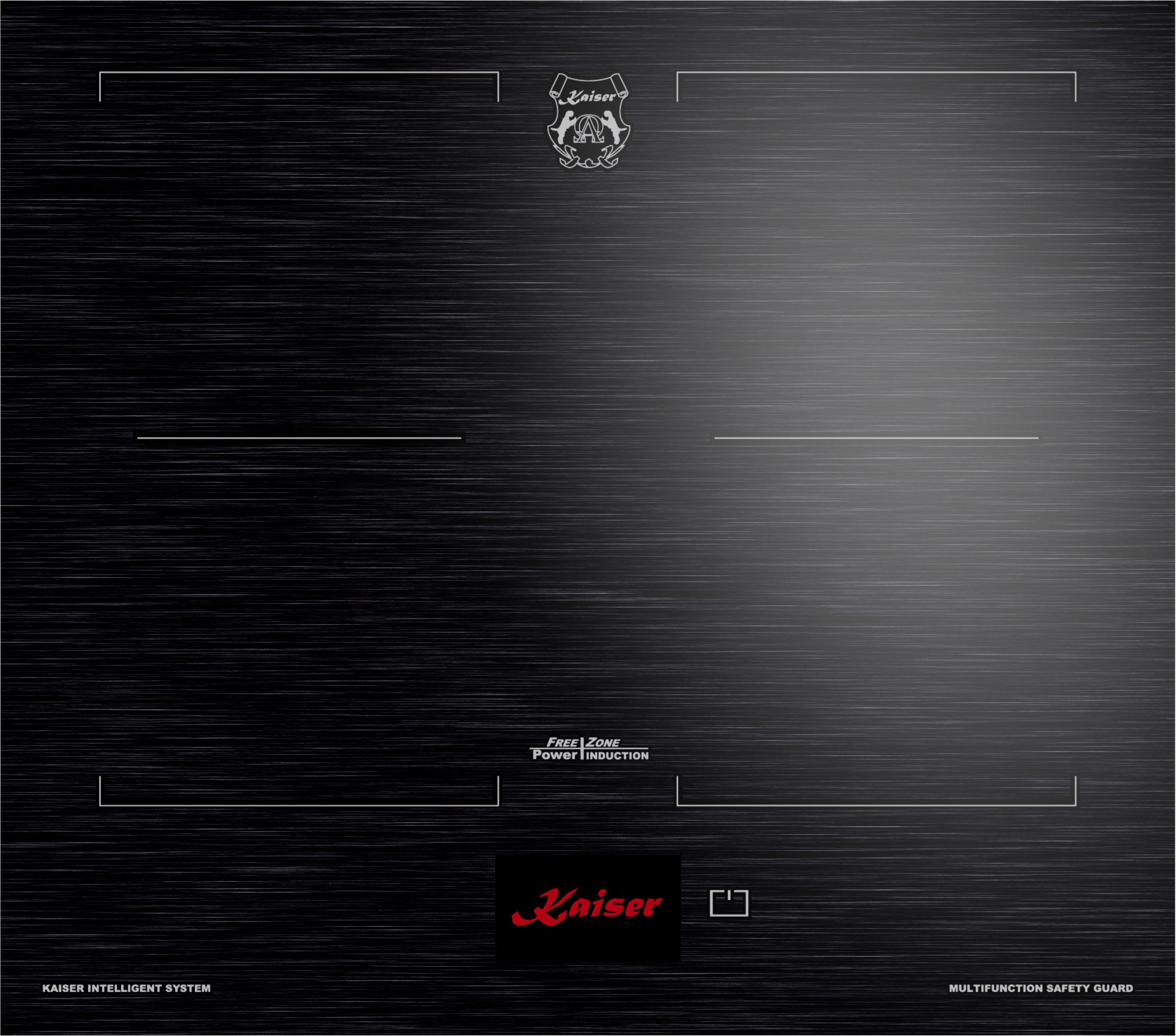Kaiser Küchengeräte Backofen-Set Herd Set Autark Einbaubackofen XXL Multi 37,Multifunktions-Elektro-Dampfbackofen mit Dampfreinigung, 60 cm+Induktionskochfeld 60 cms • TFT Display 4 Induktions-Kochzonen (Booster) davon 2 FlexInduktions-Zonen+Dunstabzugshaube 60 cm, Schwarz Glas, 1250 m³/h, TouchControl EH 6341+KCT 6140 FI+AT 6410 F ECO, mit 1-fach-Teleskopauszug