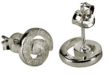 SILBERMOOS Paar Ohrstecker Ohrstecker "Kleine Spirale", 925 Sterling Silber