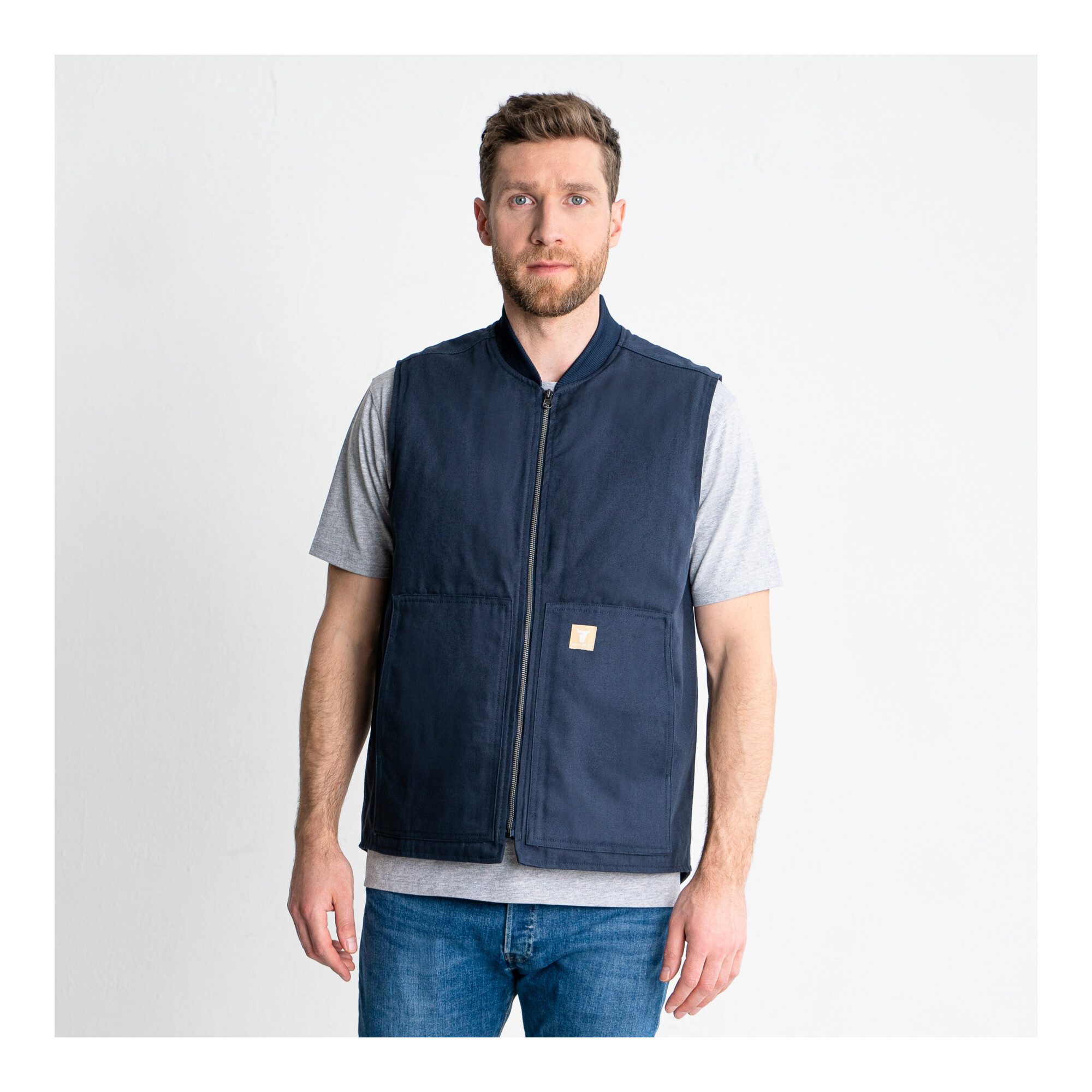 Stier Arbeitsweste STIER Heavy Work Vest Padded bci cotton M Navy