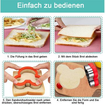 zggzerg Ausstechform 43 Stück Ausstechformen Kinder Set, Brot gemüse Ausstecher, (43-St)