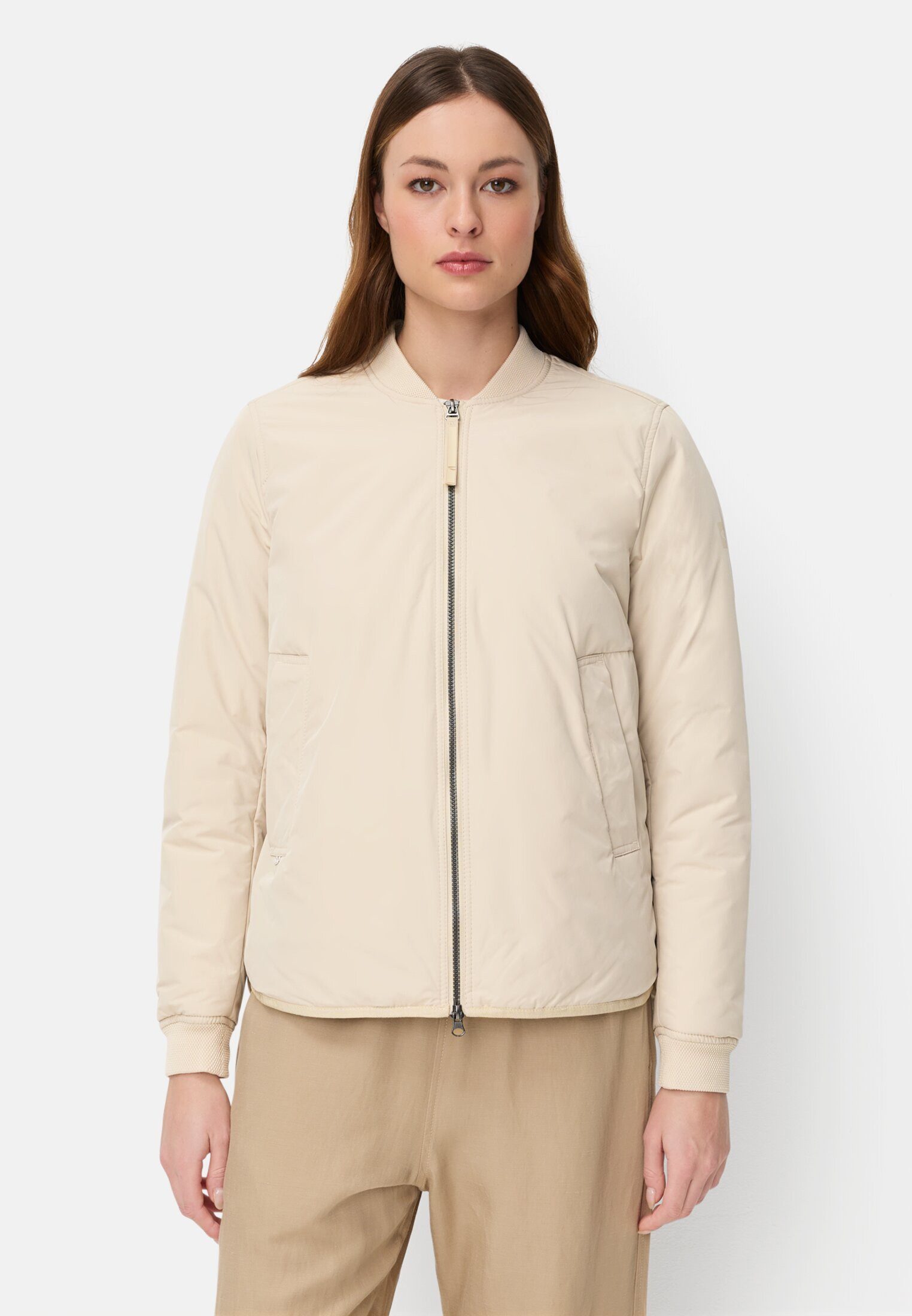 camel active Bomberjacke mit 2-Wege-Reißverschluss Langarm