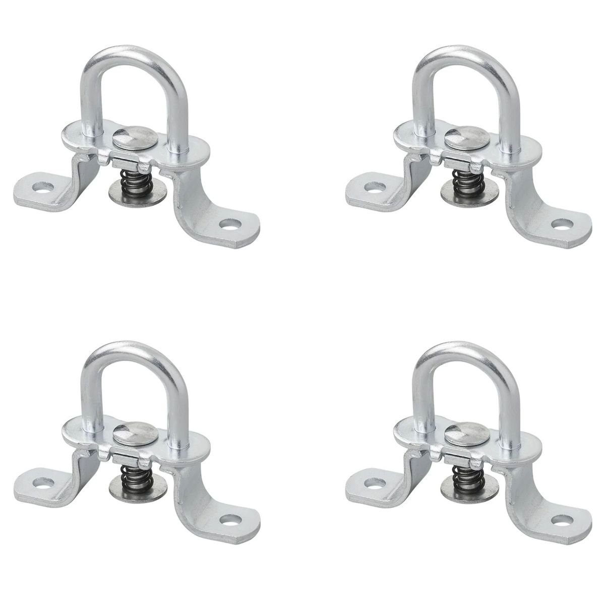 Öse ca. 27mm silberne Planenöse mit Feder für Anhänger & Zurrgurte 4er-Set