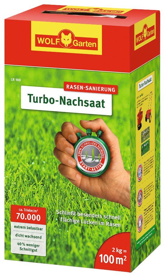 WOLF-Garten Rasensamen »Turbo«, 2 kg, in versch. Gebindegrößen