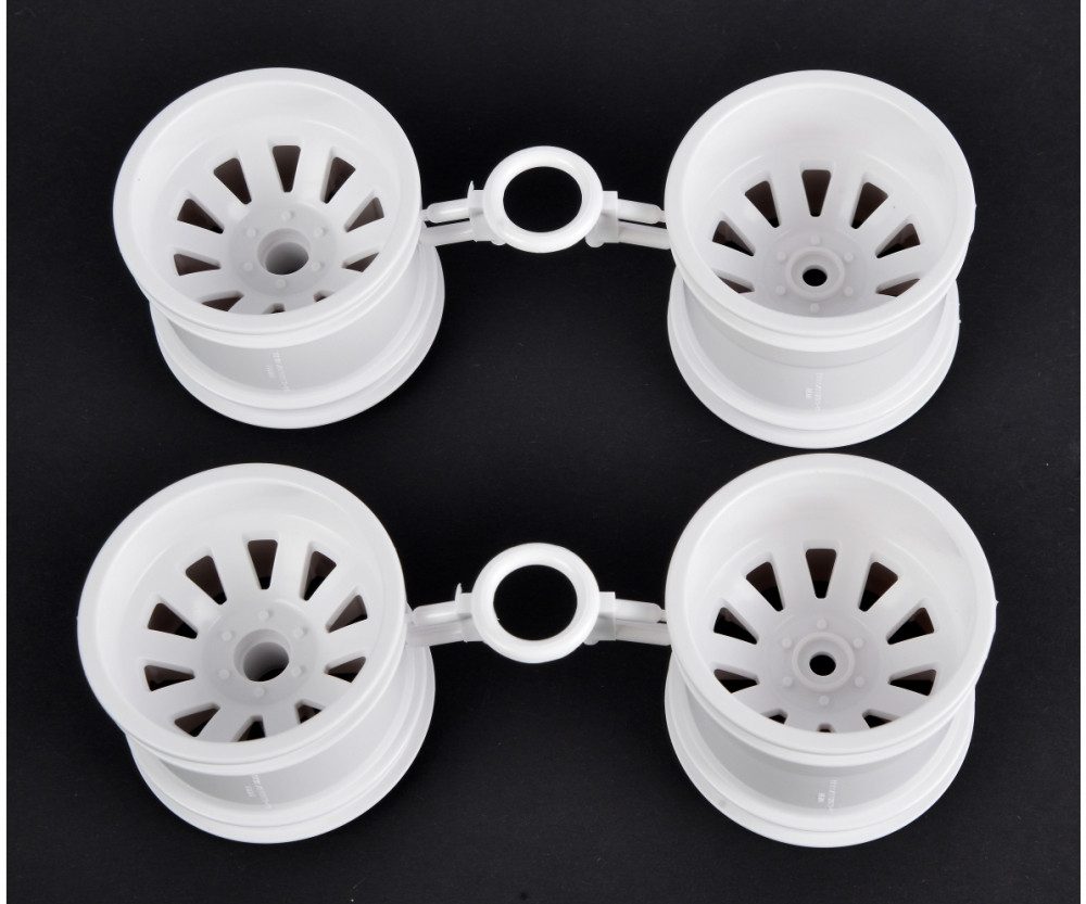 Modellbausatz Felgen-Satz weiss (2+2) Aqros