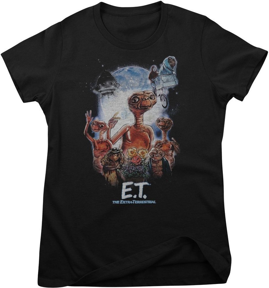 E.T. T-Shirt E.T. Mashup Poster Girly Tee