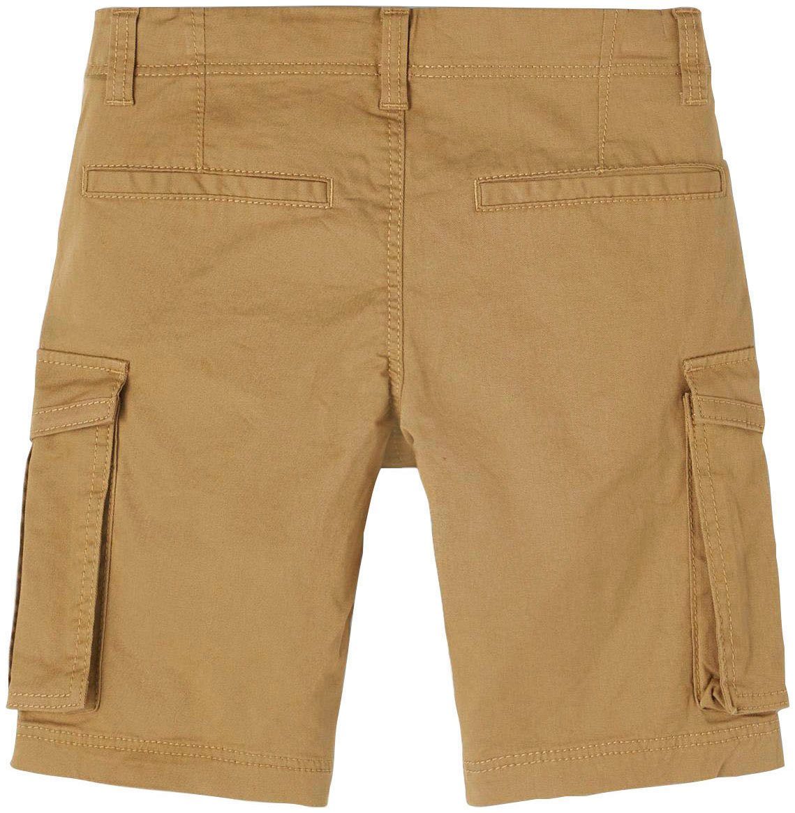 Name It Cargobermudas NKMRYAN REG TWI L SHORTS 6776-BA NOOS Baumwollmischung, Stretch, Cargotaschen