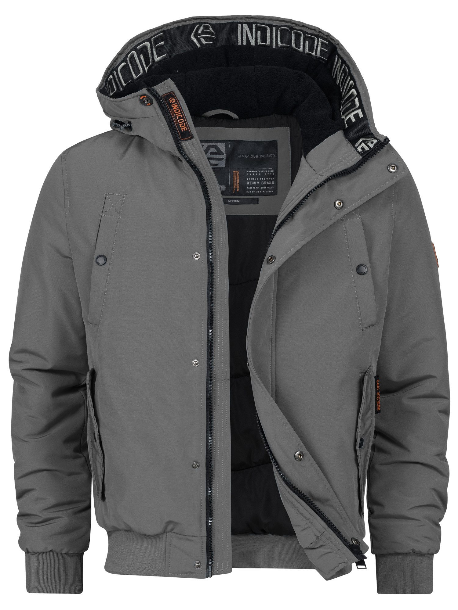 Indicode Winterjacke Herren INAlbanos Jacke Winter Herrenjacke mit Kapuze u günstig online kaufen