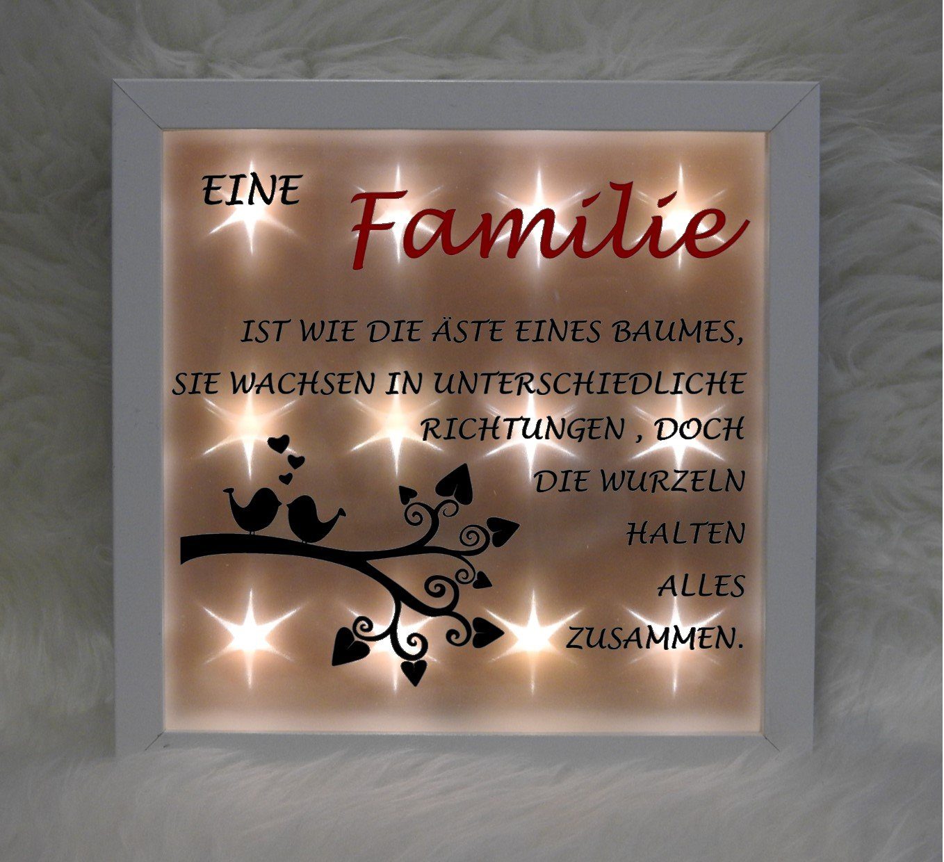 GeschenketortenGebhardt LEDBilderrahmen Familie wie Äste