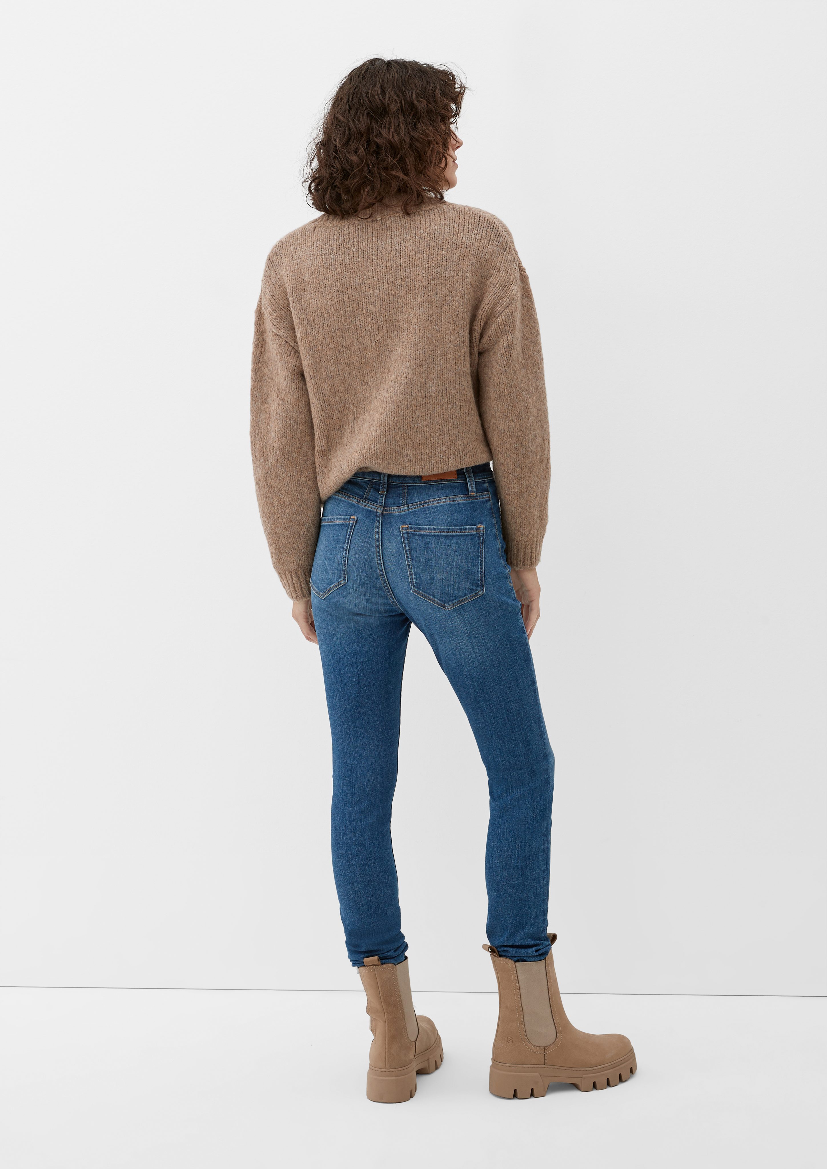 hellblau High Fit Jeans Waschung / s.Oliver / 5-Pocket-Jeans Leg Skinny Rise Skinny Izabell /