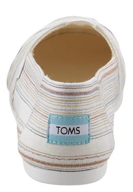 TOMS ALPARGATA Espadrille mit kleinem Stretcheinsatz, schmale Form