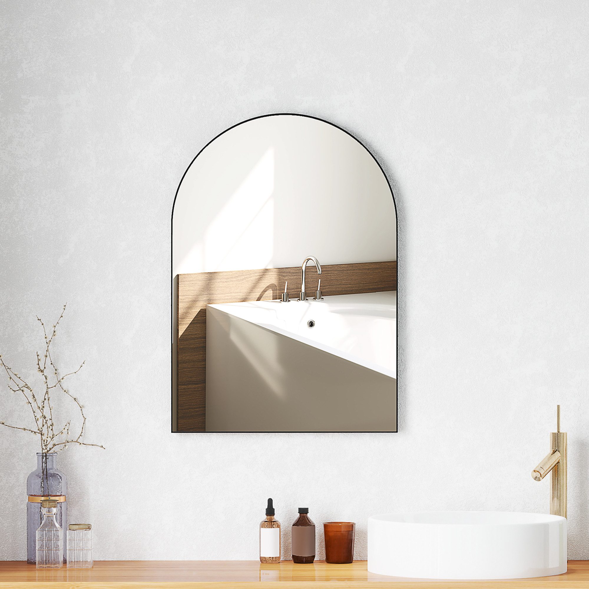 HOMCOM Badspiegel 50 x 70 cm günstig online kaufen