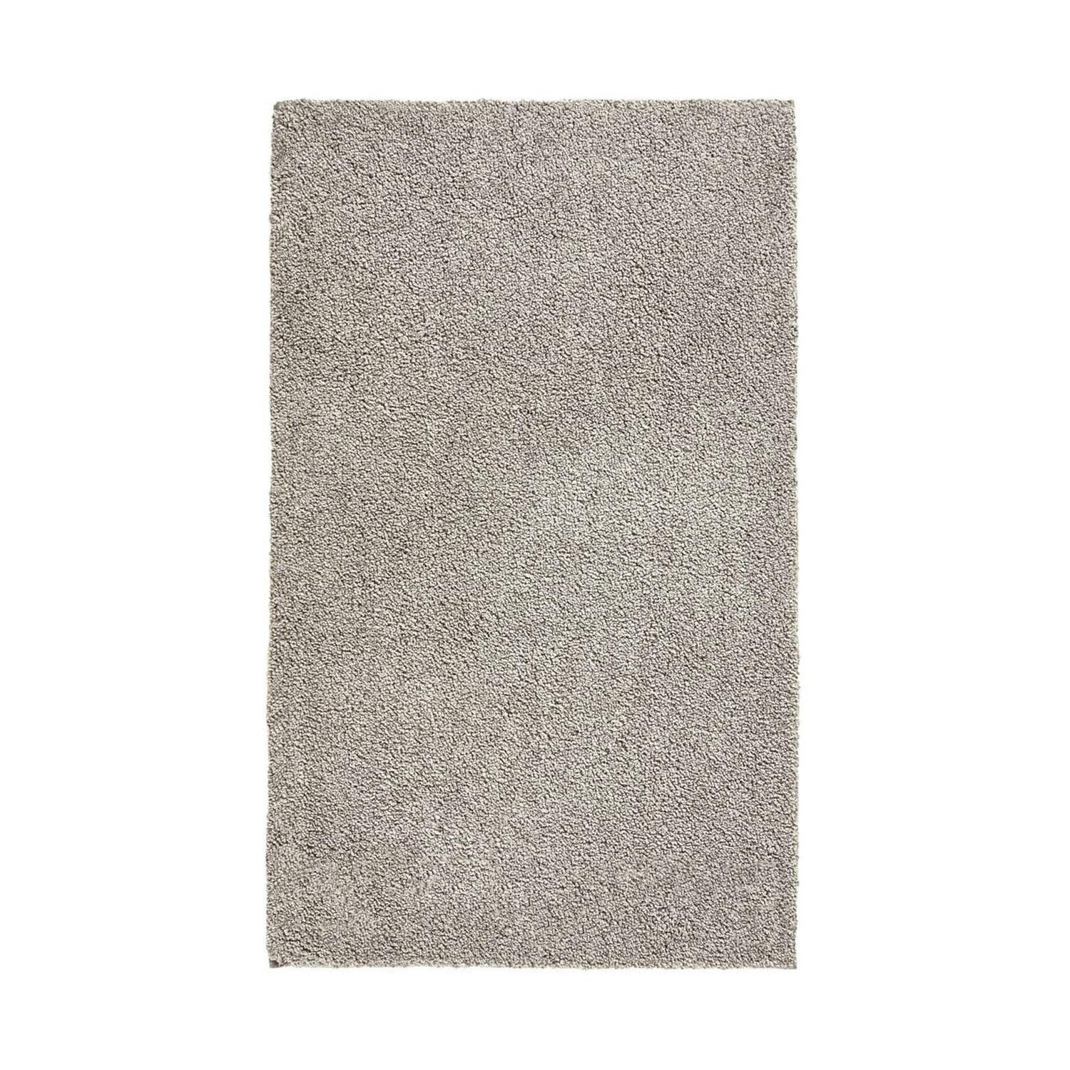 Aquanova Badematte LOA, 60 x 100 cm, Beige, waschbar, Höhe 19 mm, rutschhemmend beschichtet, fußbodenheizungsgeeignet, Polyamid, rechteckig, Rückseite aus Naturlatex