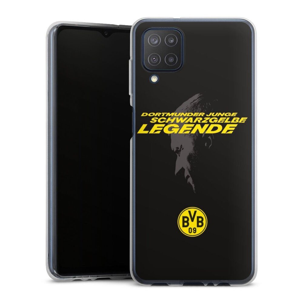 DeinDesign Handyhülle Marco Reus Borussia Dortmund BVB Danke Marco Schwarzgelbe Legende, Samsung Galaxy M12 Silikon Hülle Bumper Case Handy Schutzhülle