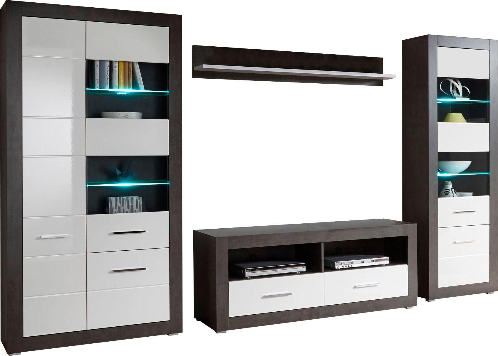 Home affaire Wohnwand Etero, (Set, 4-St)