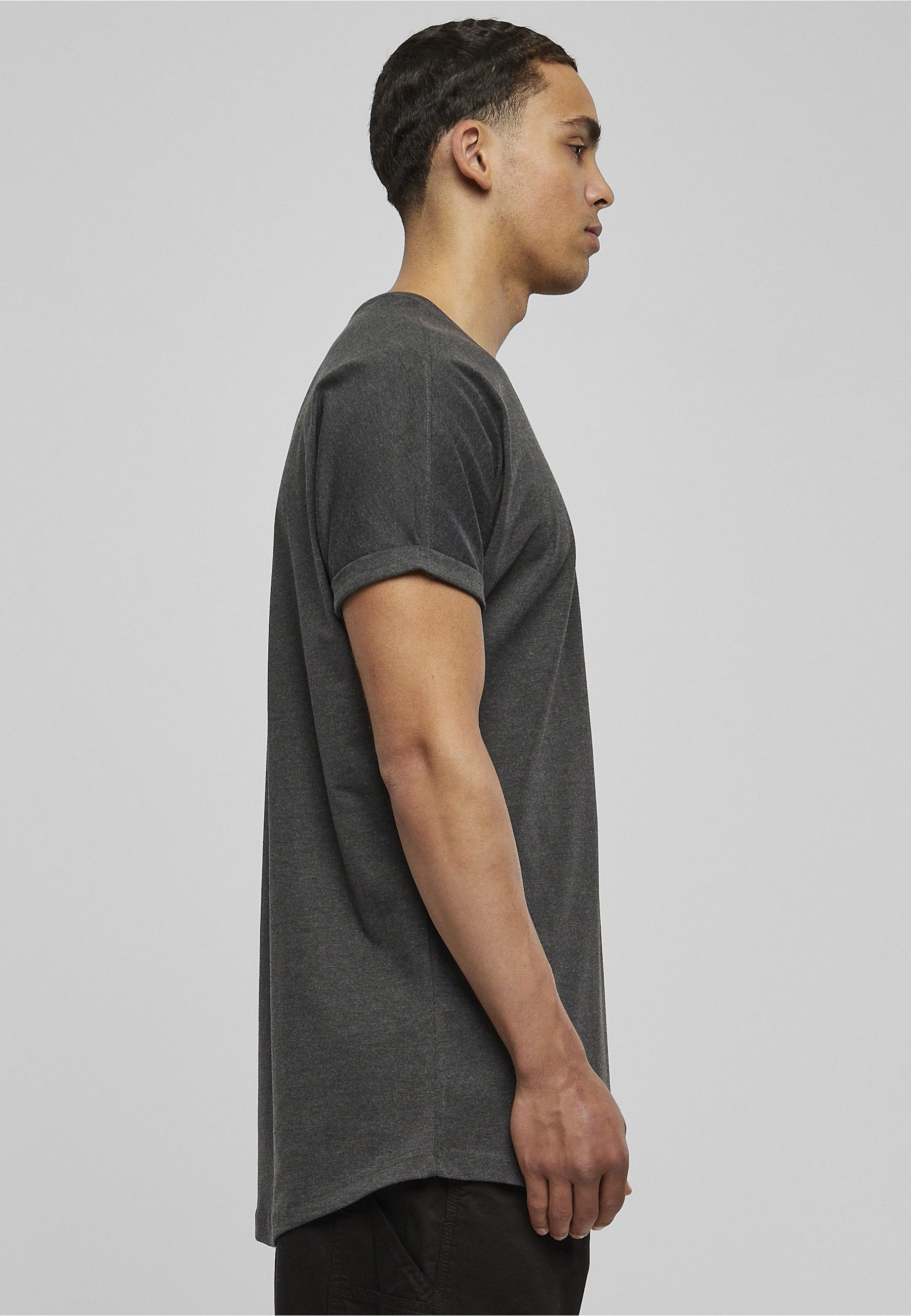 URBAN CLASSICS T-Shirt Urban Classics Herren Long Shaped Turnup Tee (1-tlg)
