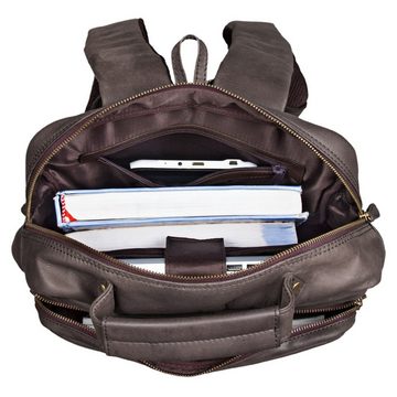 STILORD Notebook-Rucksack "Toni" Vintage Leder Rucksack groß