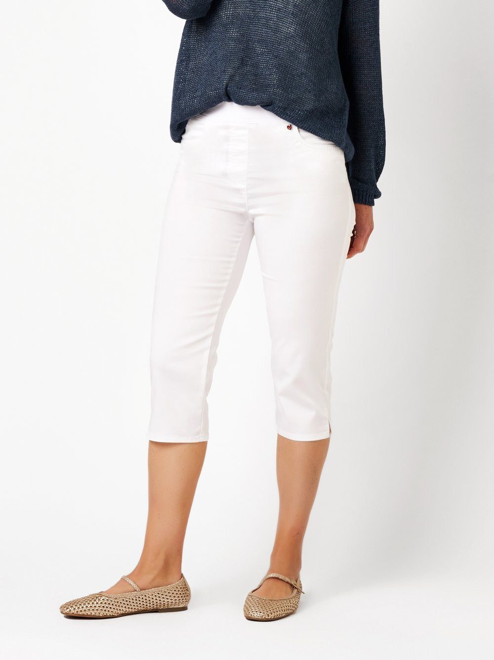Relaxed by TONI Caprihose My Darling Capri mit Jerseybund