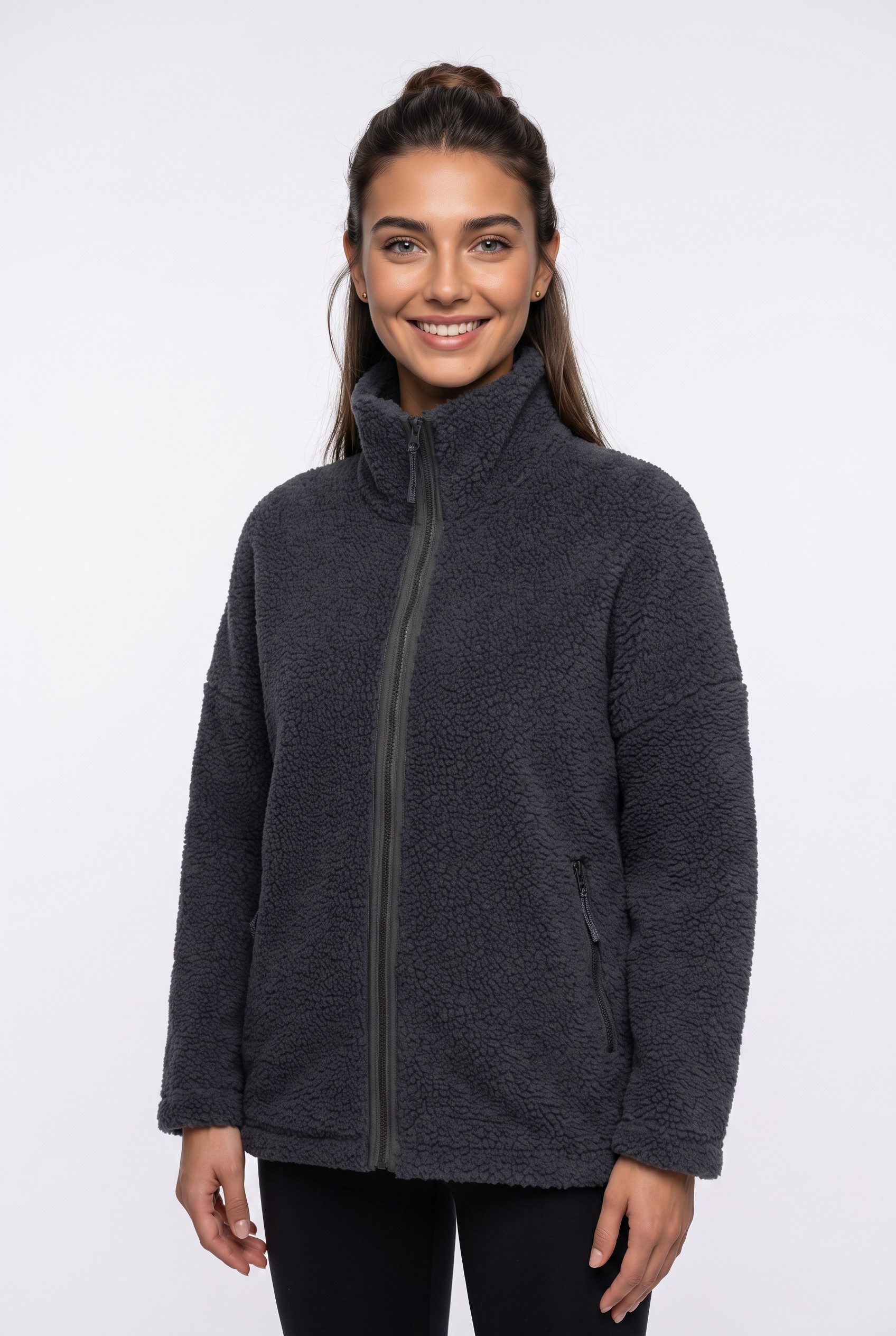 Jack Wolfskin Plüschjacke STONE LITE JKT W mit wärmender Funktion, windabweisend, atmungsaktiv