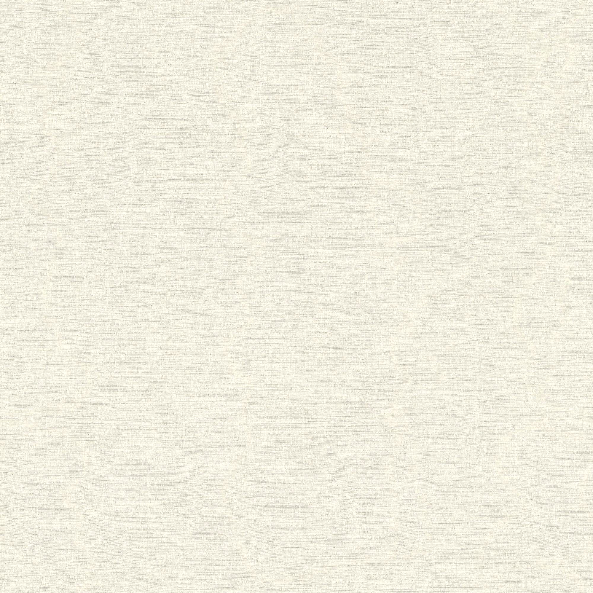 Rasch Vinyltapete Club Botanique + Claas II (Original), geprägt, Leinenoptik, uni, (1 St) weiß