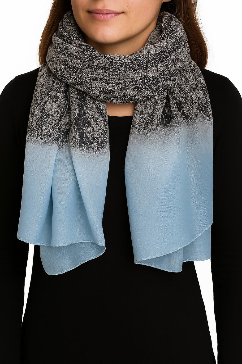 LOREZA Schal Damen Schal Stola Tuch aus Viskose 180x80cm