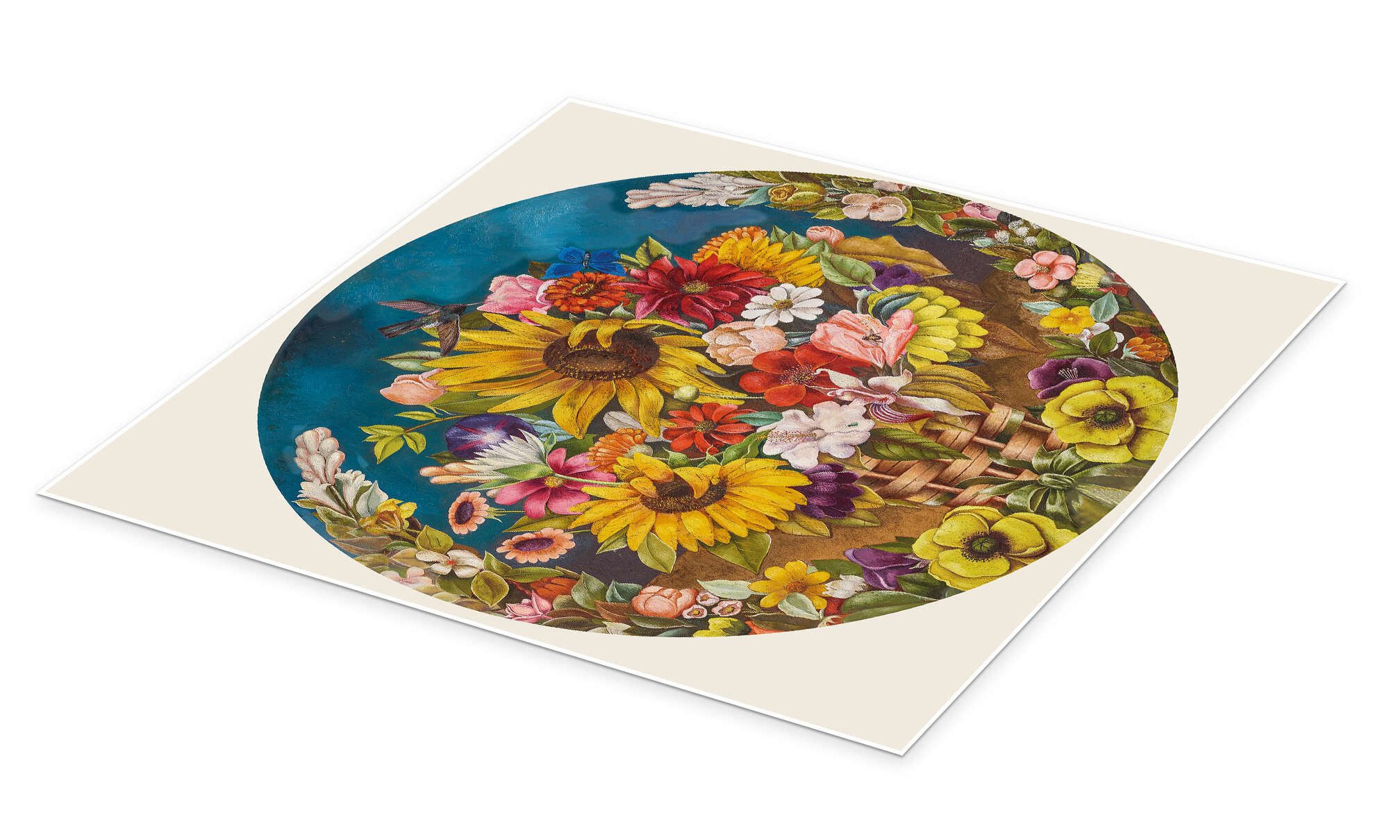 Posterlounge Wandbild Der Blumenkorb, 1941, Frida Kahlo, erhältlich als Poster, Leinwandbild, Wandsticker oder Acrylglasbild