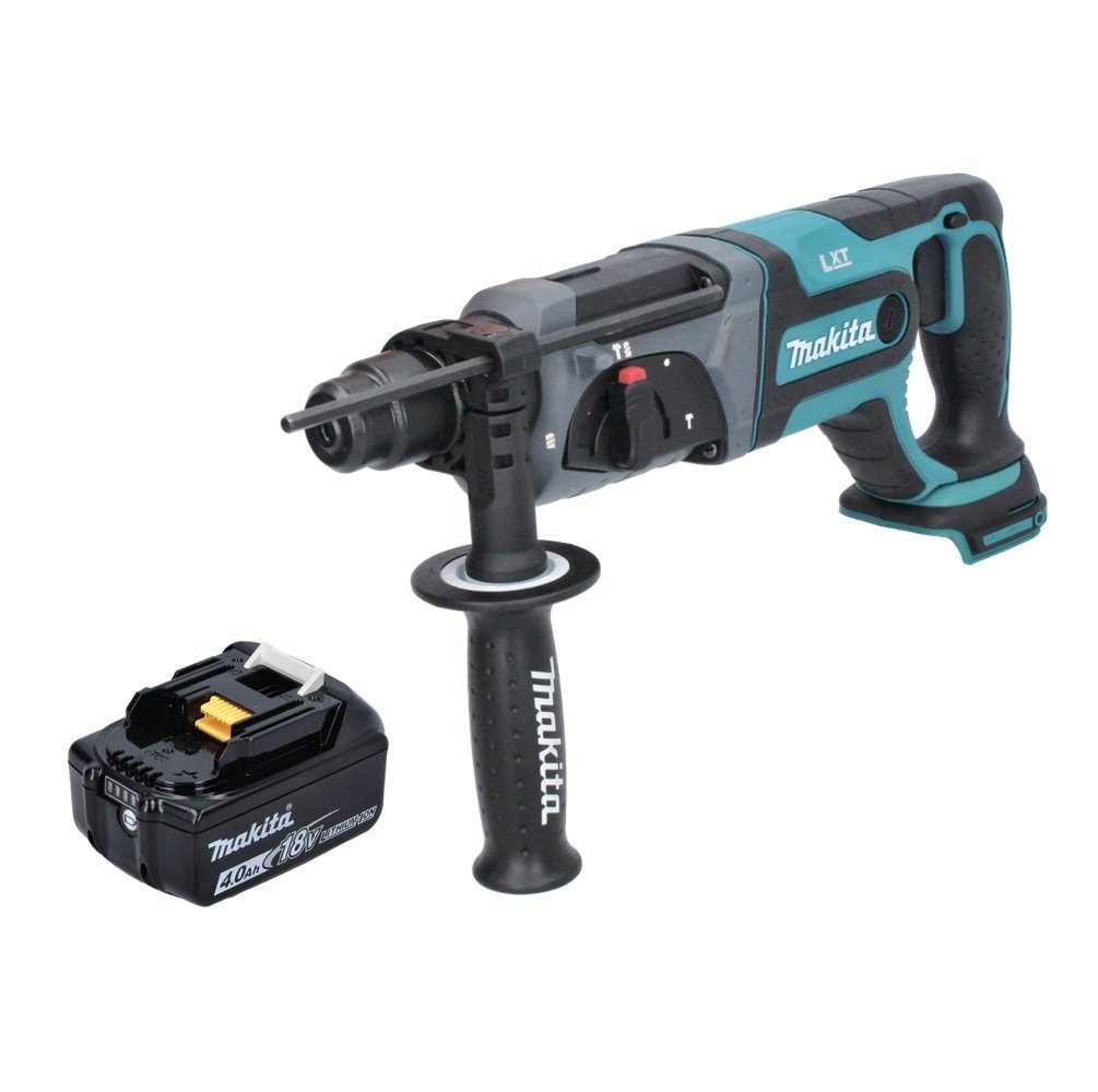 Makita Schlagbohrmaschine DHR Ah 2,0 ohn J 241 plus 4,0 Akku + SDS Akku Bohrhammer M1 18 1x - V