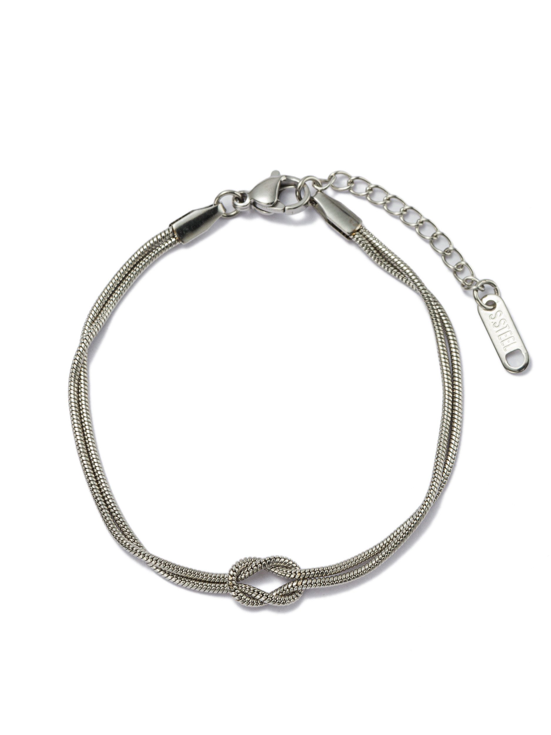 Aniston JEWELRY & WATCHES Armband Schmuck Geschenk Edelstahl Armschmuck Armkette Knoten, Made in Germany