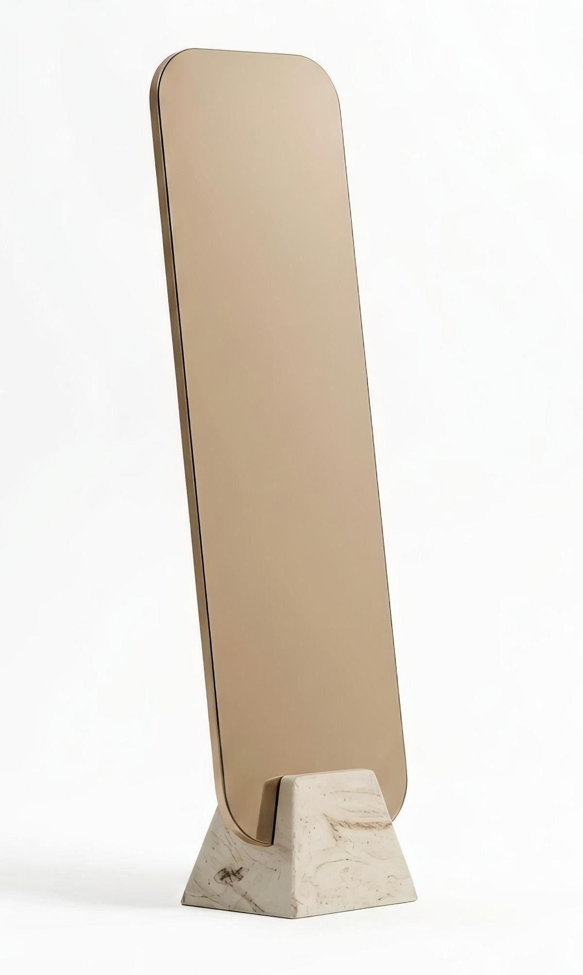 JVmoebel Standspiegel Standspiegel Ganzkoerperspiegel Modern Gold Edel Luxus Design Spiegel, Made in Europa
