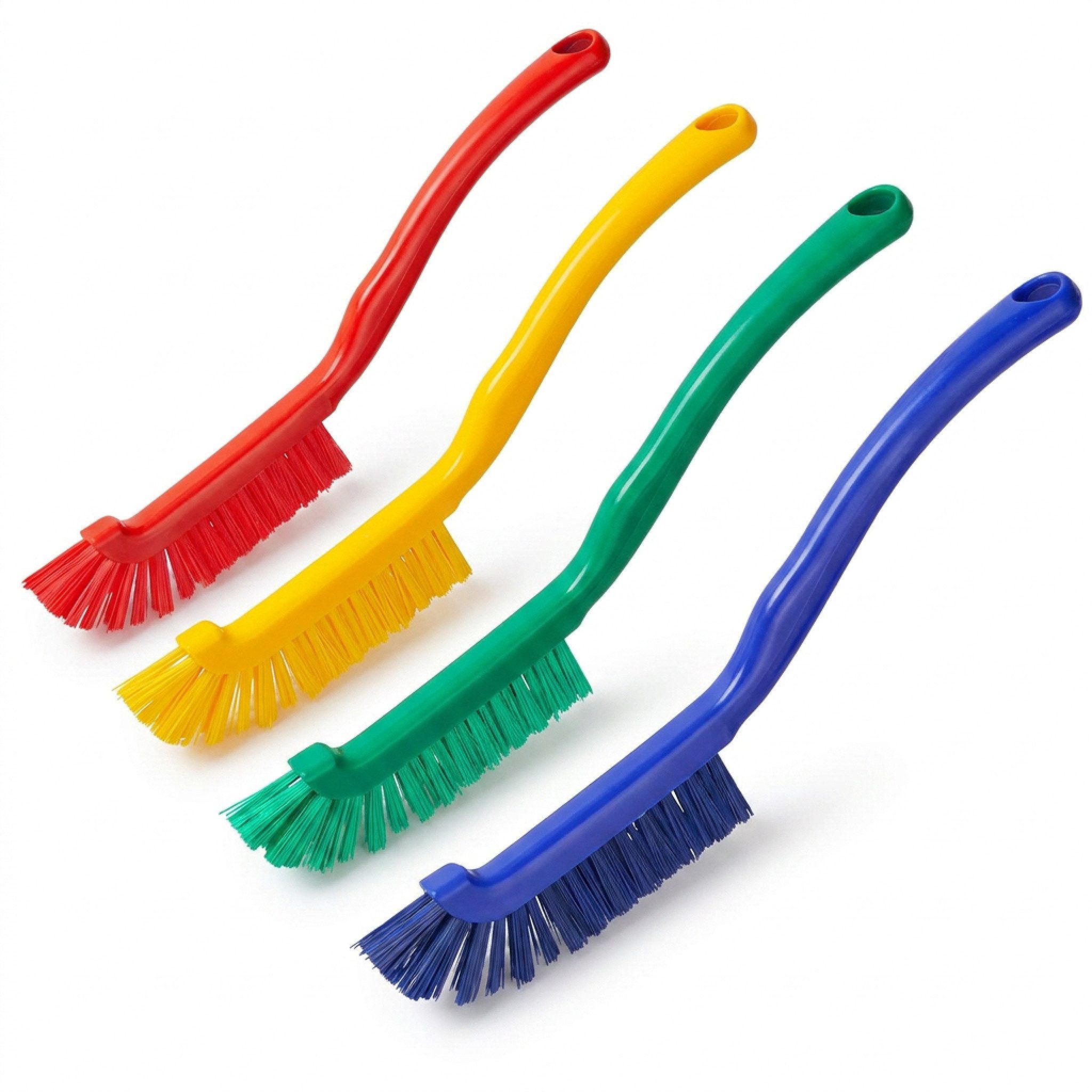 varivendo Fugenbürste 4er Fugenbürsten Set - Rot, Grün, Gelb, Blau - Reinigungsbürste, Fliesen, (Set, 4-tlg., Fugenbürste), Fliesen Bad Fugen Fugenreiniger Eckenbürste