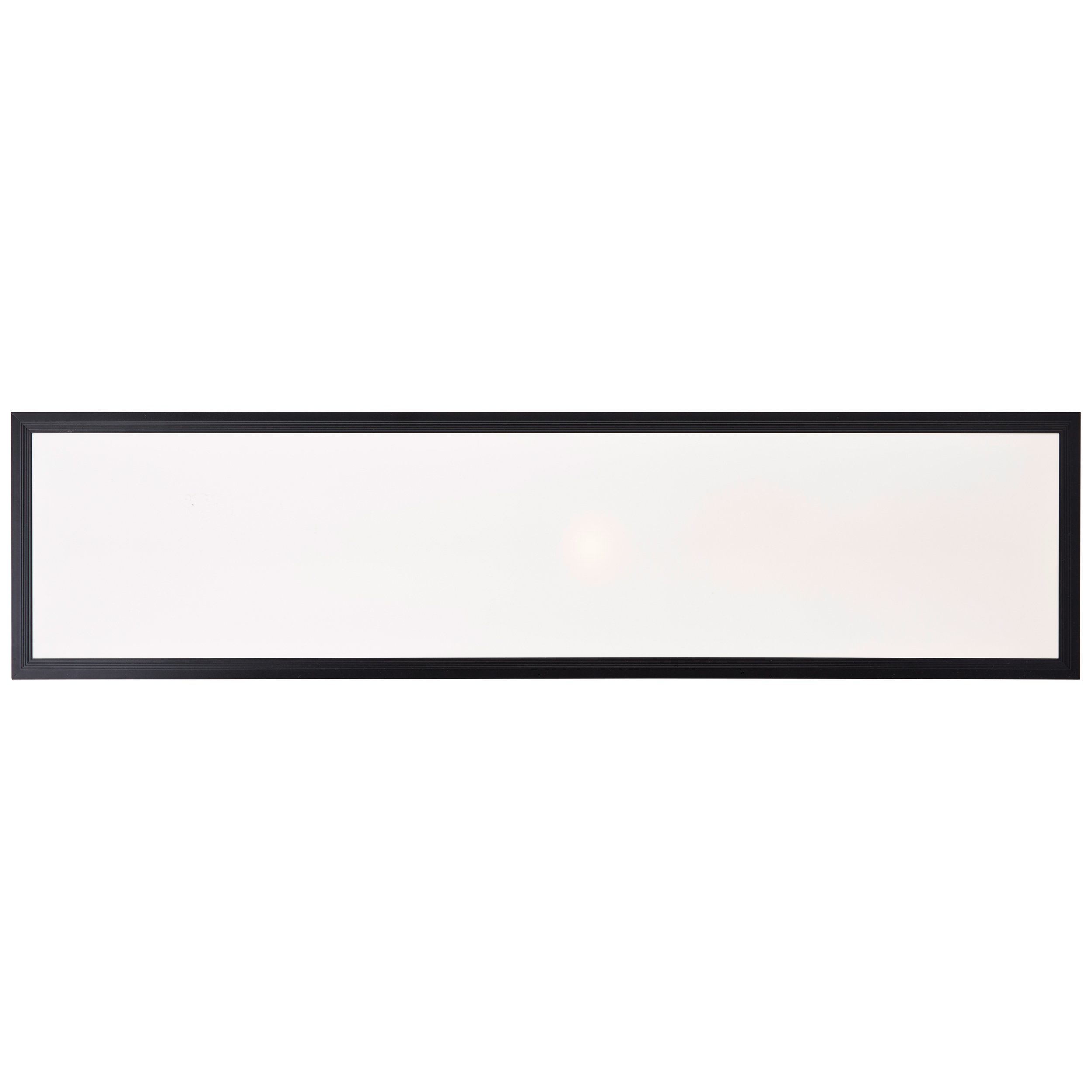 Lightbox LED Deckenleuchte, schwarz 25cm, Aluminium, 100 kaltweiß, Deckenaufbau-Paneel, LED 4000K, 2700lm, fest integriert, x LED