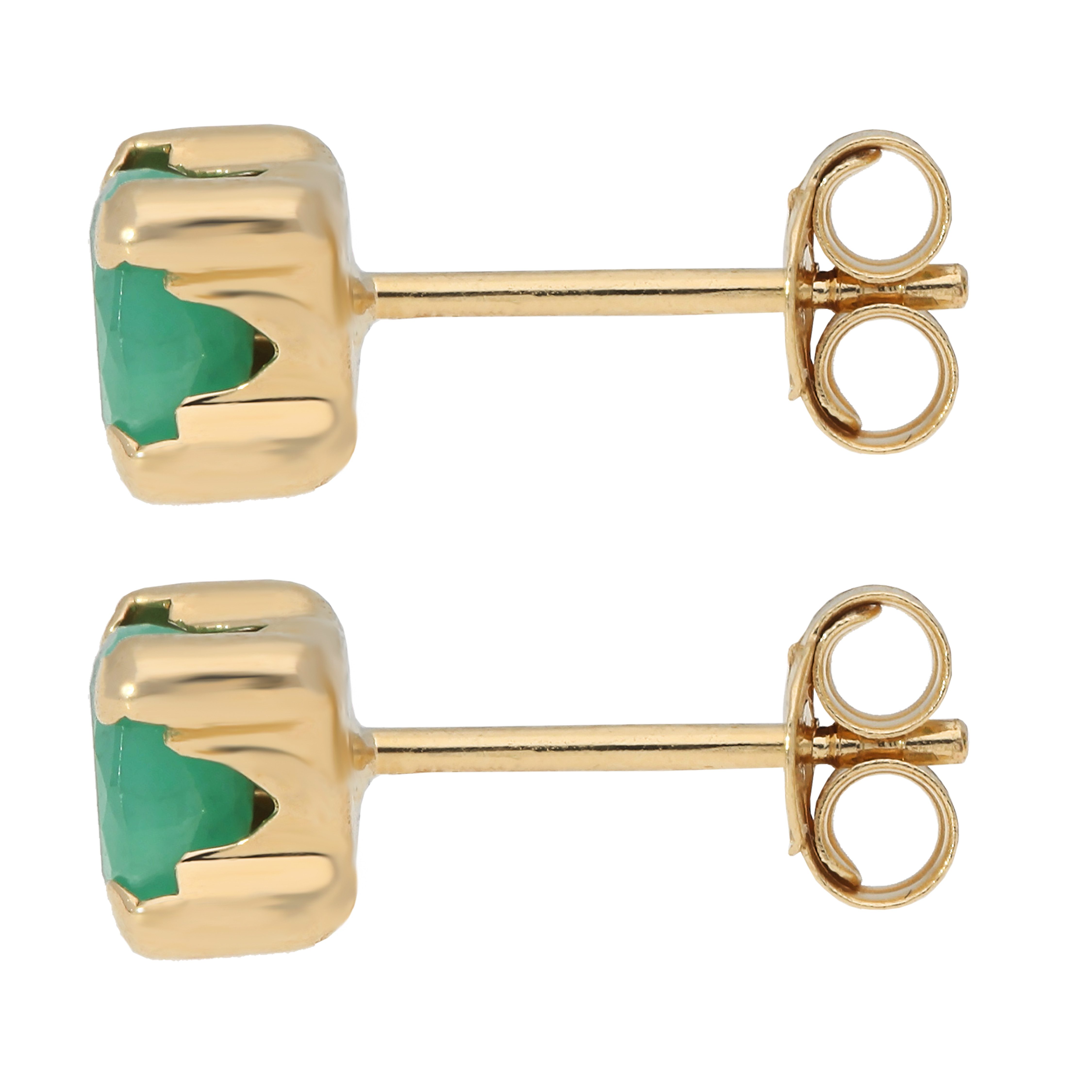 Firetti Paar Ohrstecker Schmuck Geschenk Gold 375 Ohrschmuck Ohrringe Solitär, mit Saphir, Smaragd oder Rubin – Bild 3 von 3