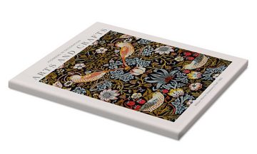 Posterlounge Leinwandbild William Morris, Arts and Crafts - Der Erdbeerdieb I, Wohnzimmer Modern Grafikdesign