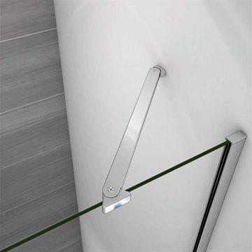 duschspa Dusch-Drehtür Nischentür Duschtür Drehtür Schwenktür 6mm ESG Glastür Dusche, Einscheibensicherheitsglas, (Set) Klarglas