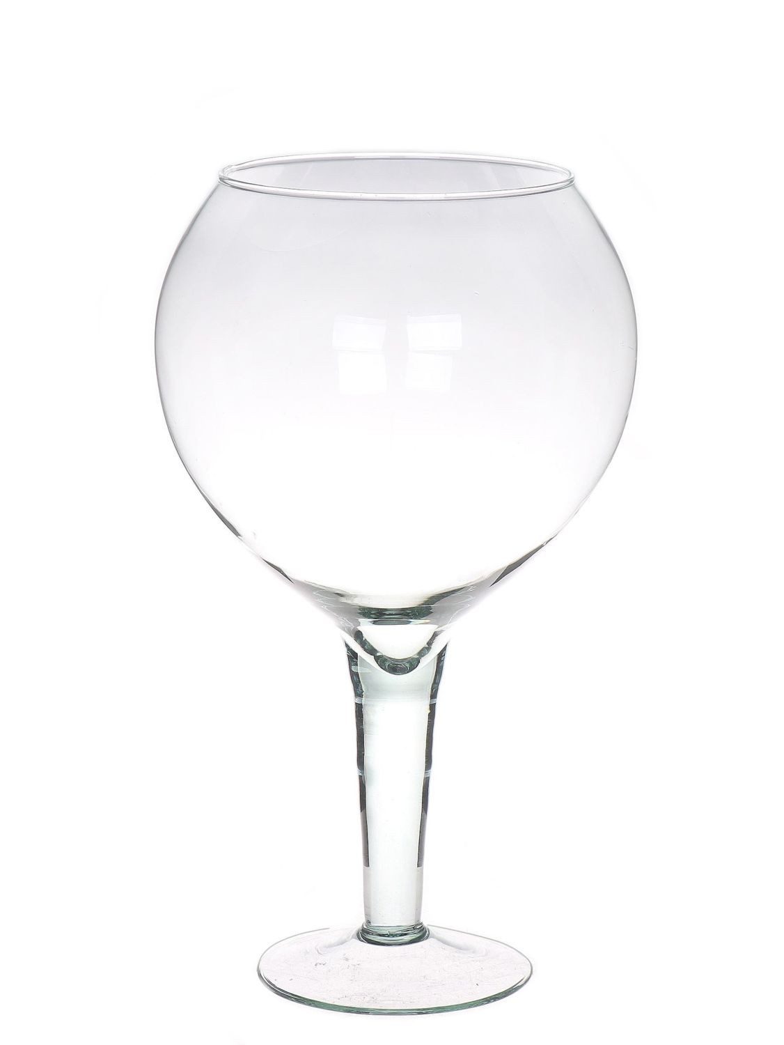 INNA-Glas Glas XXL Großer Glas Kelch DANSON aus Glas, klar, 33cm, Ø14cm/Ø19cm, Glas